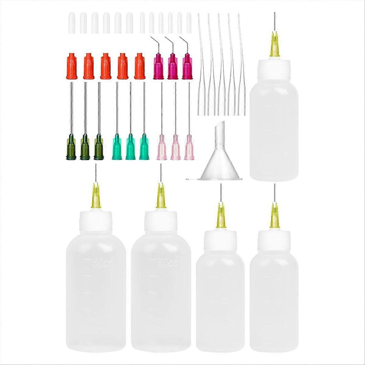 2 Sizes Needle Tip Squeeze Bottle,Precision Tip Applicator Bottle