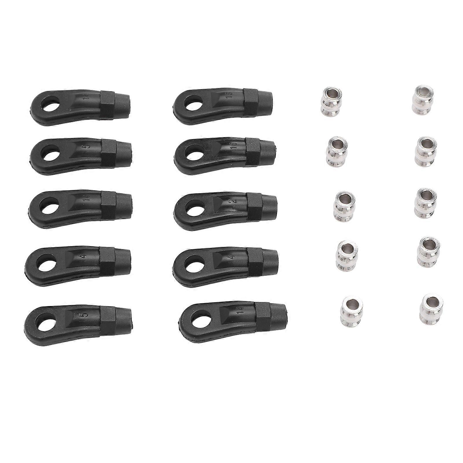 10PCS M4 RC Link Rod Ends M4 Plastic Tie Rod End Ball Joint Link 1/10 Crawler Link Ends for Axial SCX10 I II III 