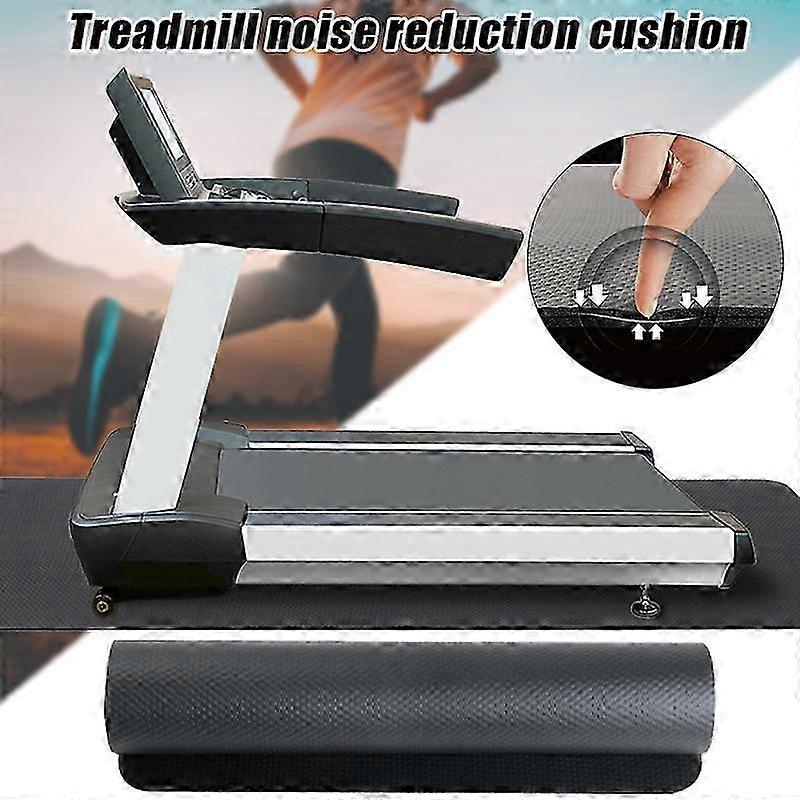 耐摩耗性トレッドミルマット滑り止め運動器具マットノイズリダクション衝撃吸収パッドホームジムアクセサリー New