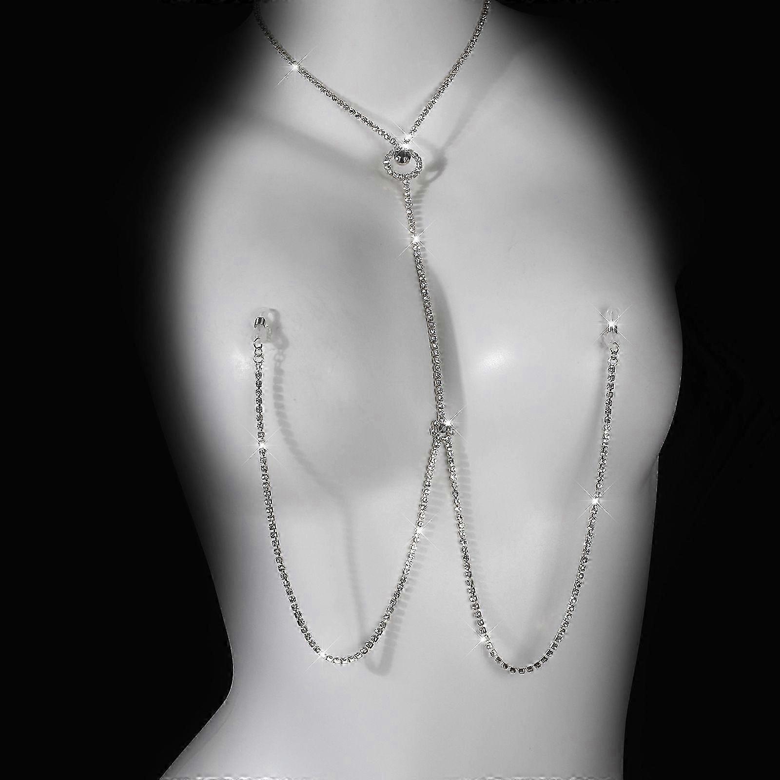 Seksilelut ontto pyöreä riipuspanta, yksiosainen nänniketju, irrotettava nänni