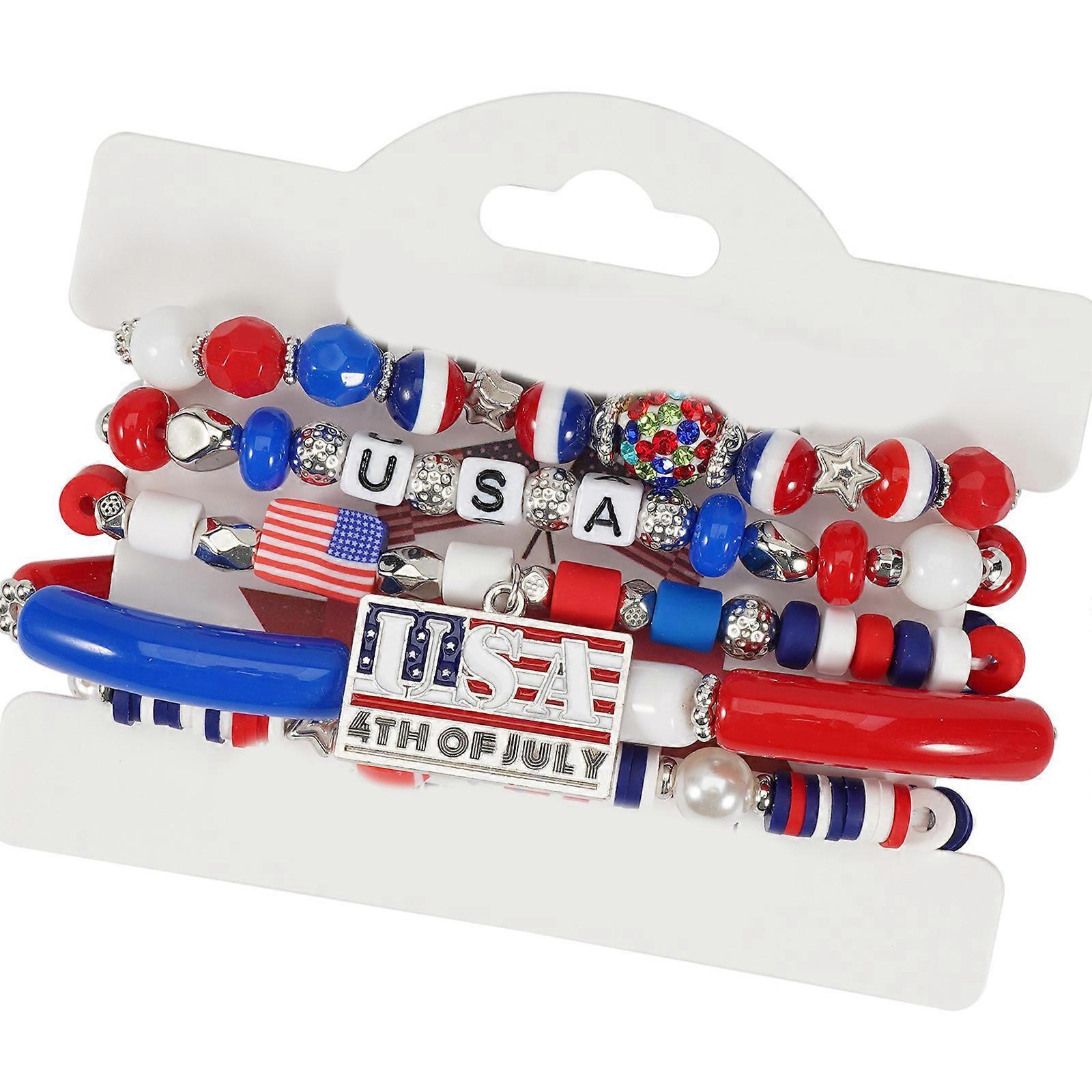 Unique Bracelet Artificial Crystal Elastic Bracelet Handmade Bracelet Fashion Accessory for Parties and Festivals Multicolor