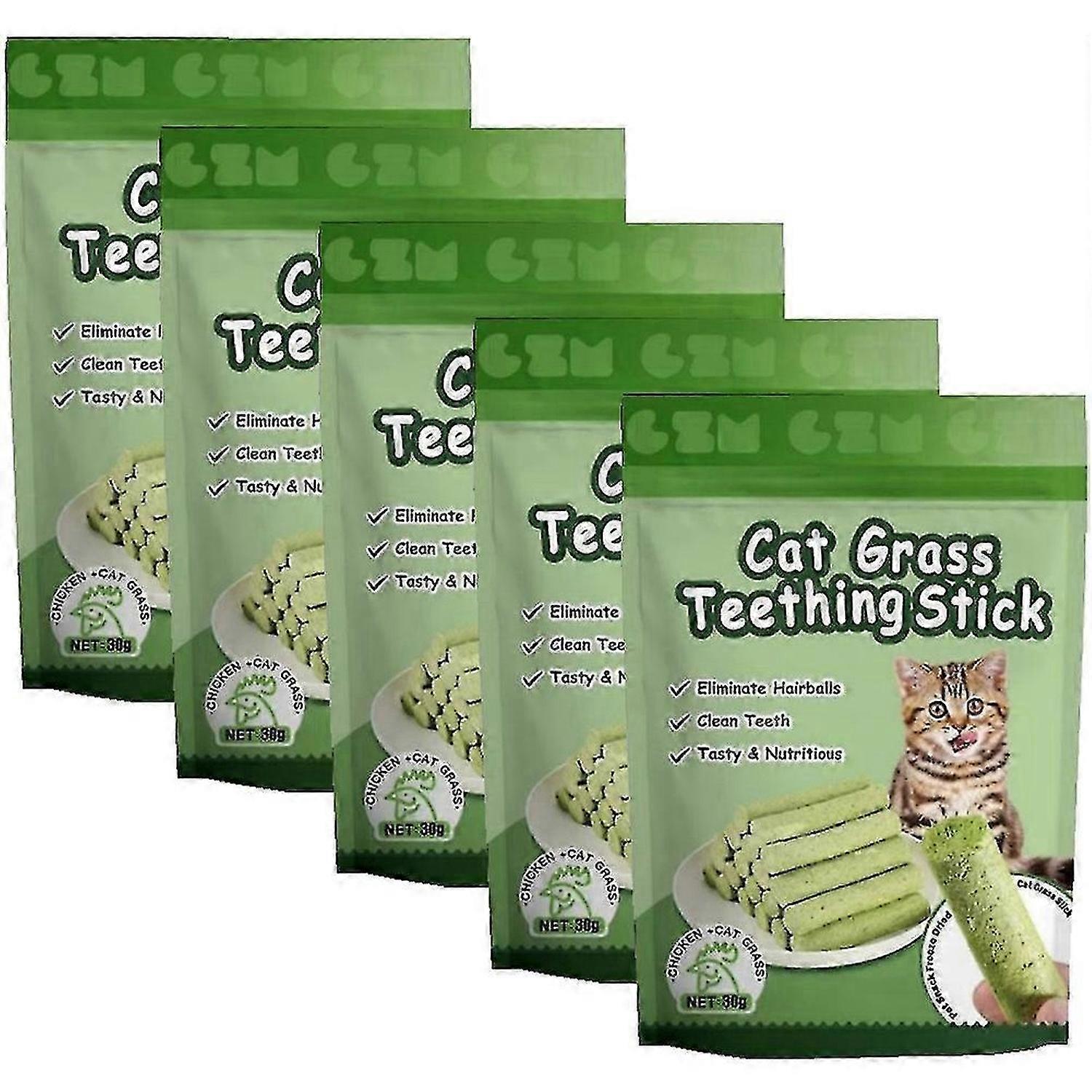 猫草の歯の歯の粉砕棒ペットスナック毛玉の除去マイルドな毛列すぐに食べる猫の赤ちゃん猫の歯のクリーニングスティック