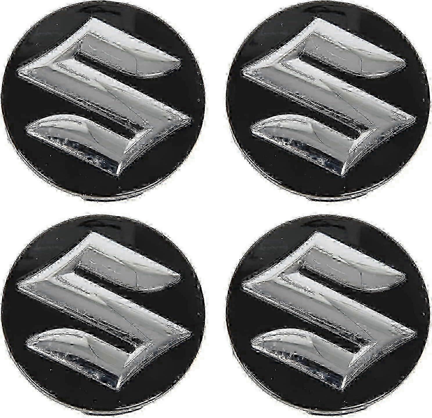 4pcs 54mm Car Hub Center Caps for Suzuki Swift SX4 S-cross Ignis Vitara Solio Bandit Swace, Anti-Rust Hub Cap Decoration-KAKA