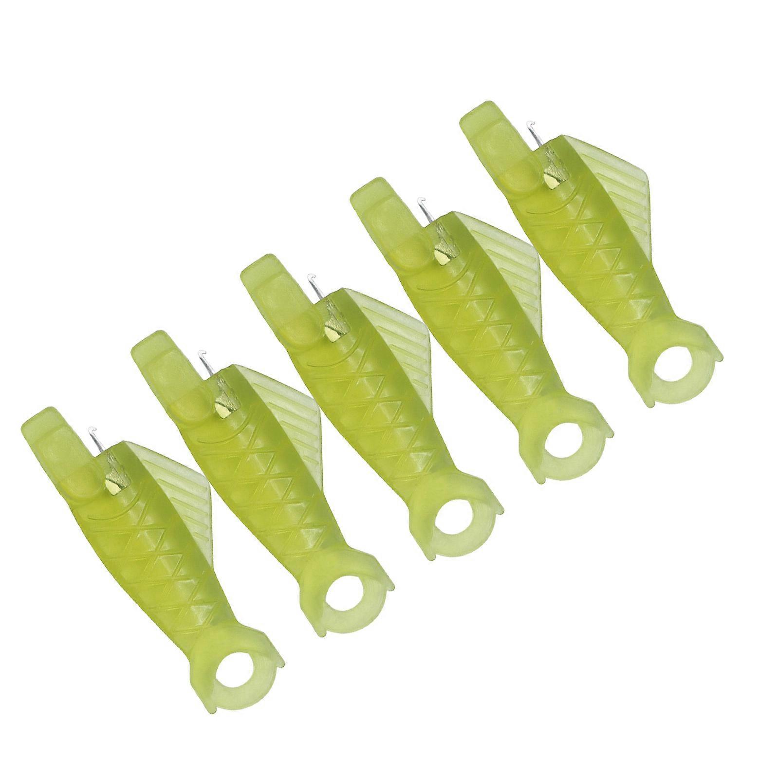 Professional Needle Threading Set Plastic Loop Inserters Fast Automatic Operation Compact Sewing Machine Accessory  Yellow