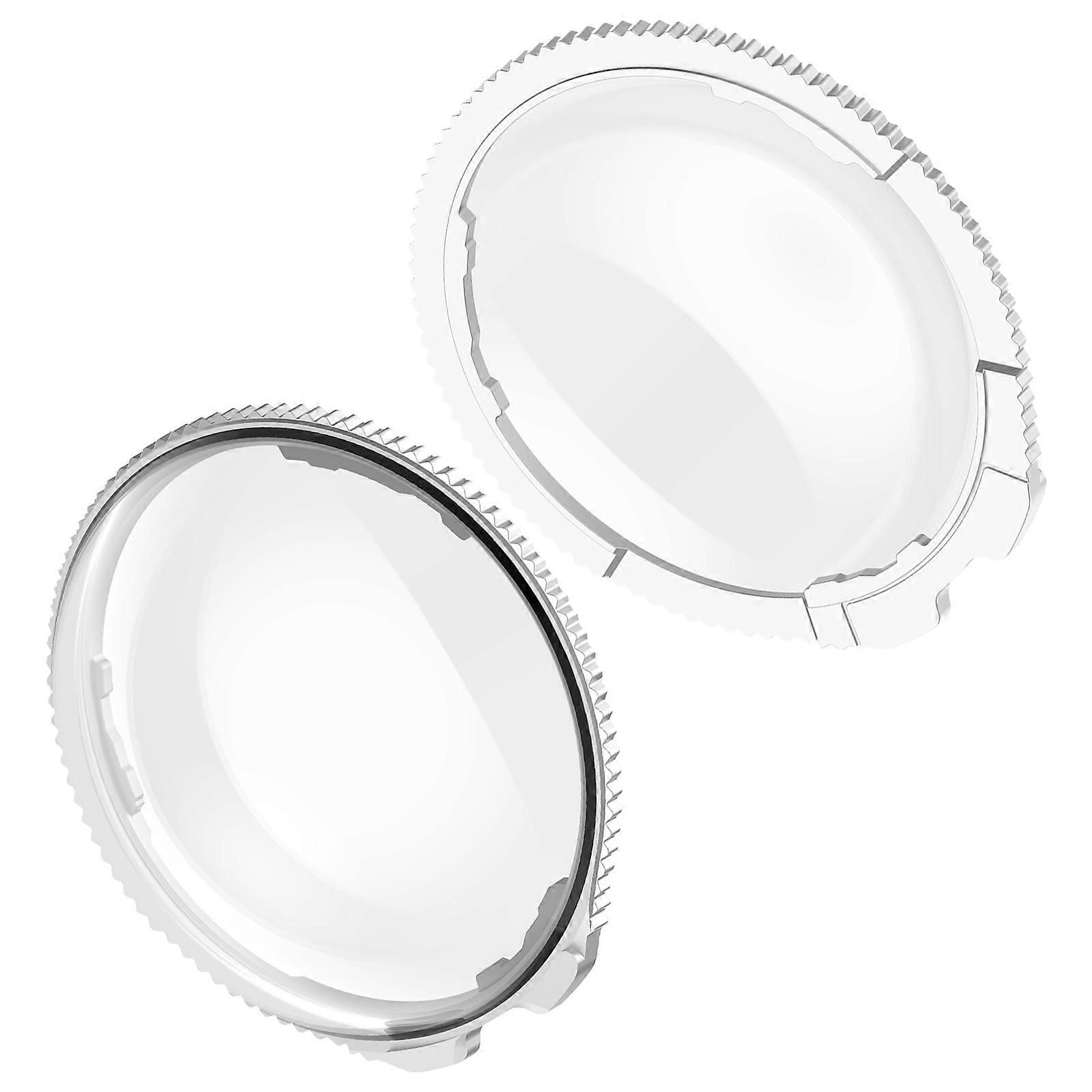 2kpl läpinäkyvä linssisuoja irrotettava x4-linssin suojakansi linssin linssisuoja linssinsuojuksen tarvikkeet hopea