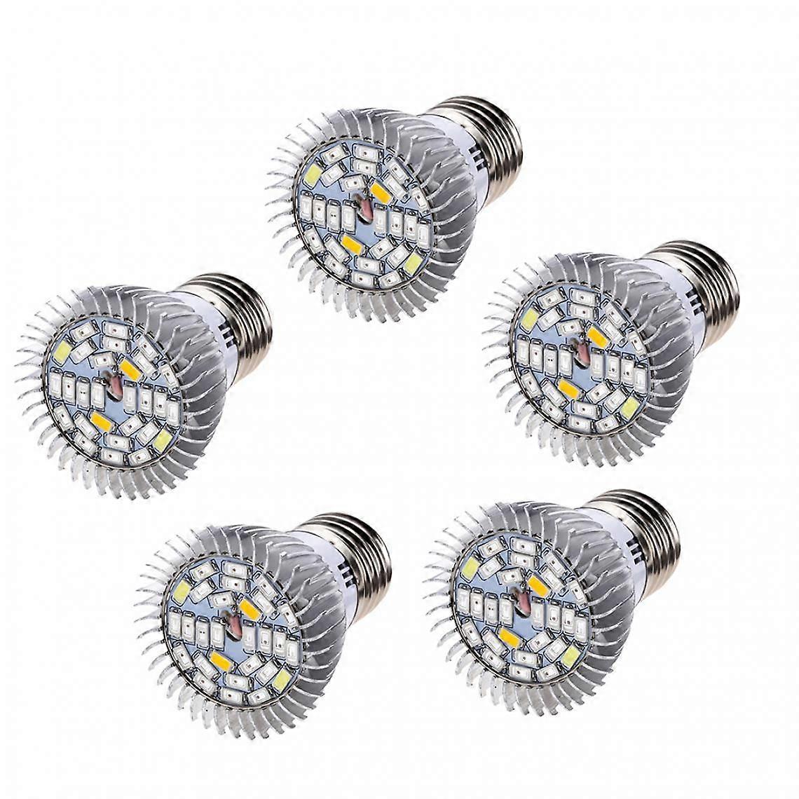5x E27 Full Spectrum Bulbs Grow Light Fixtures