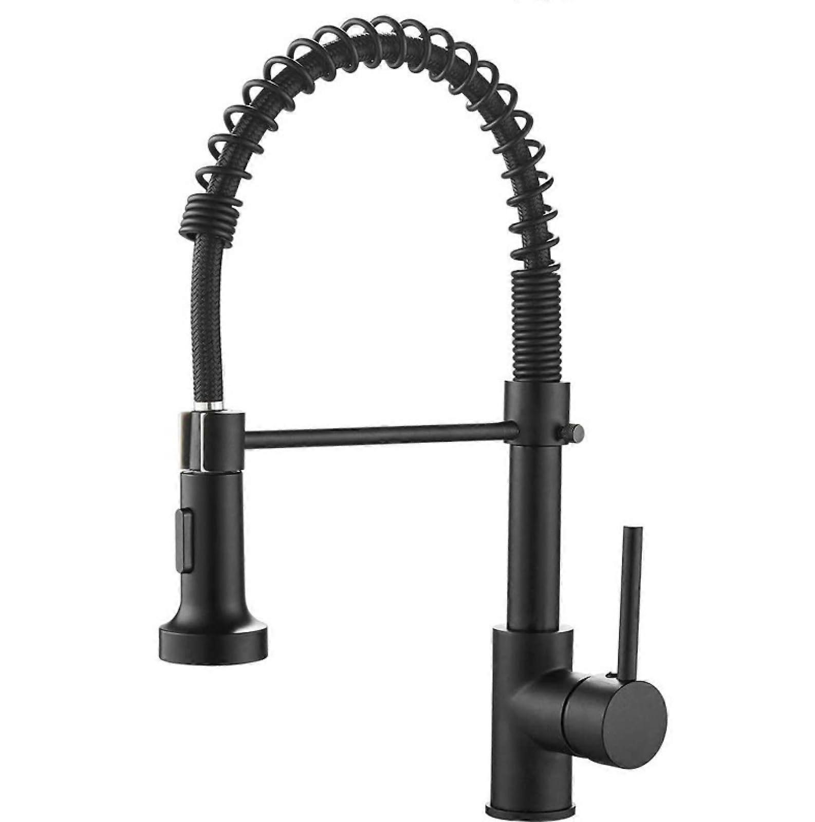 Brushed Nickel Chrome Kitchen PullOut Faucet With 60cm Inlet Pipe