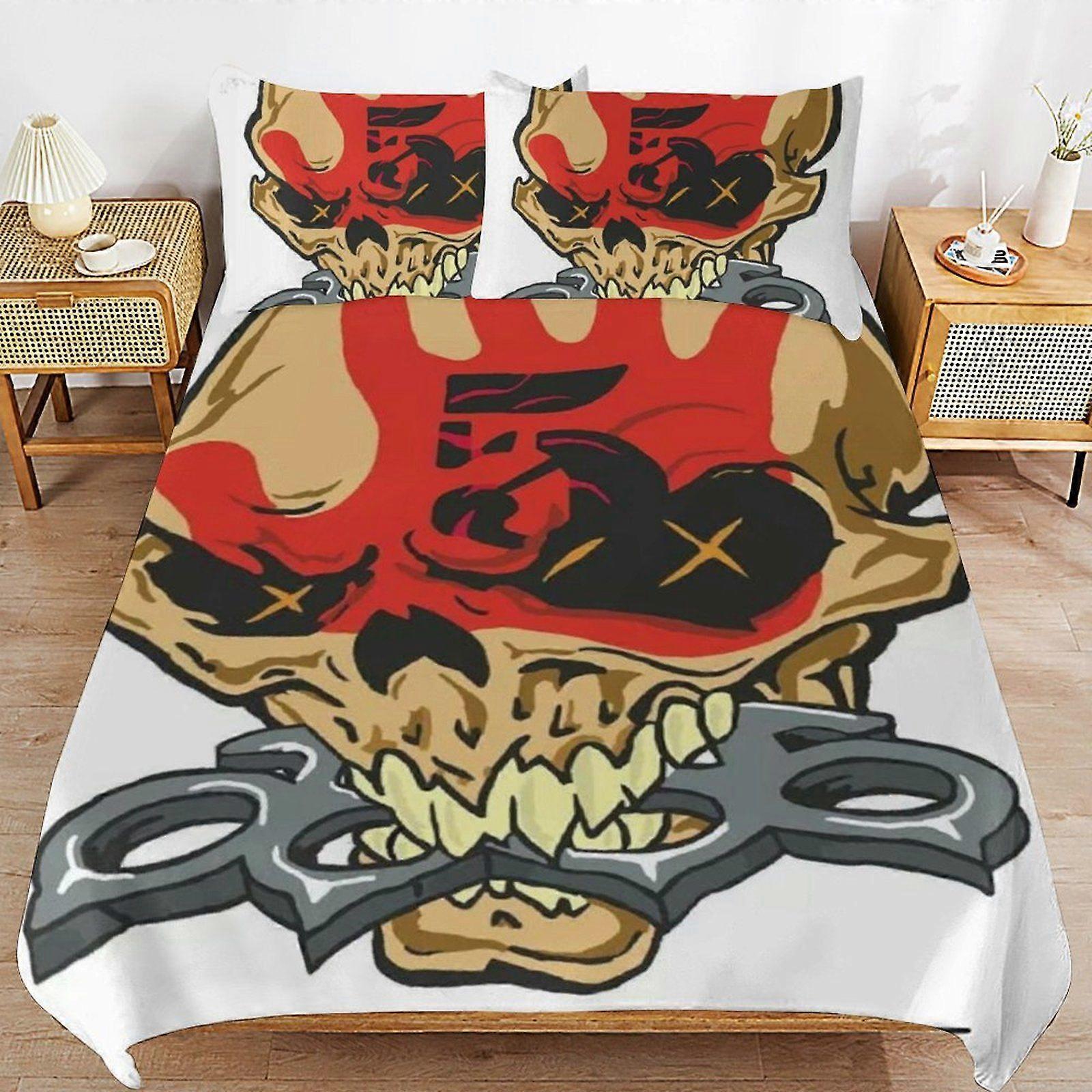 u91 Five Finger Death Punch Secure Zipper Access Soft Layer Bedding Fabric High Comfort Duvet Cover Sets All Seasons Use n91