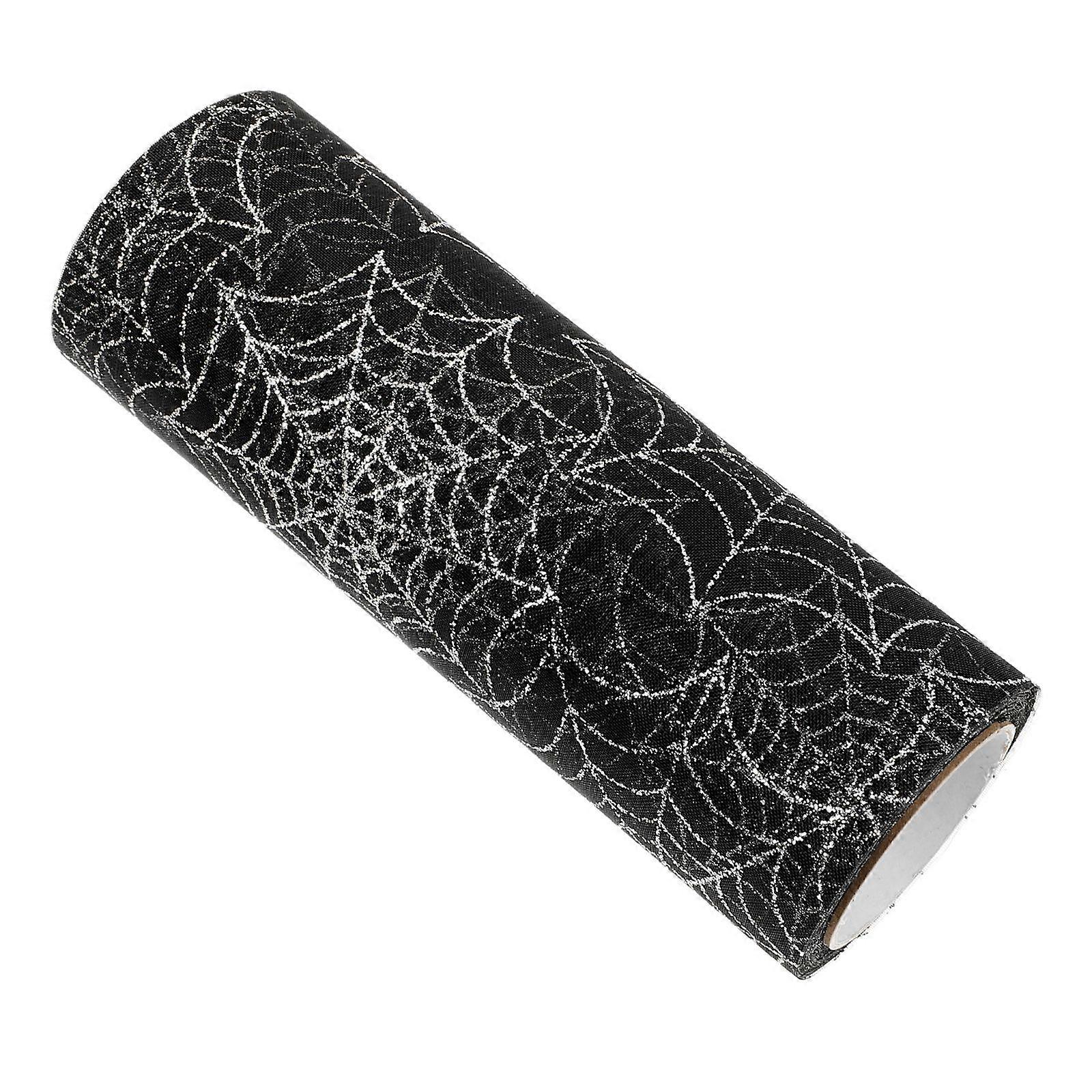 1 Roll Diy Craft Making Mesh Ribbons Halloween Gift Wrapping Ribbon Mesh Ribbon Spider Web Ribbons Spider Web Mesh Fabric