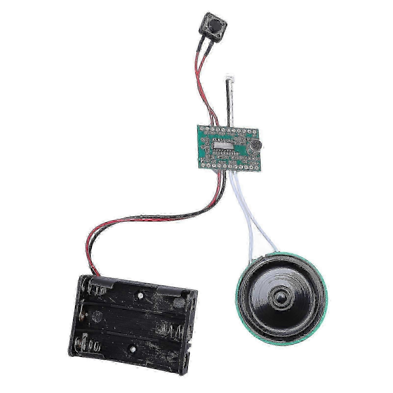 4-Minute Sound Recorder Module with Speaker for UK Greeting Cards, Light-Activated Playback