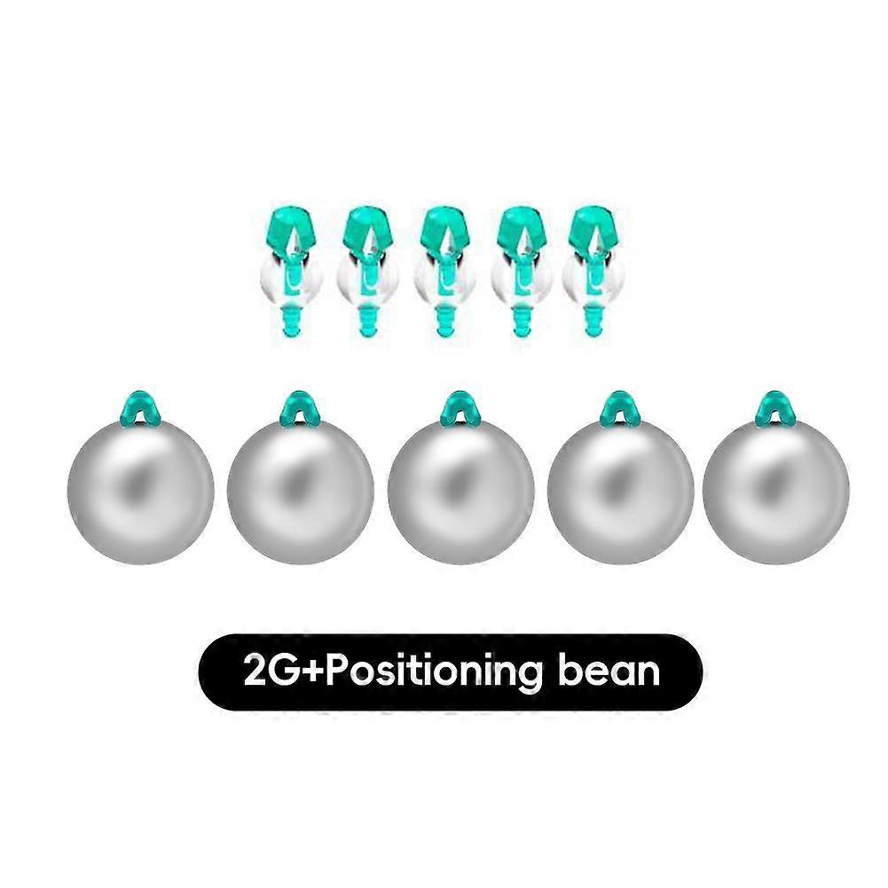 5PCS Detachable Soft Core Anti-Injury Wire Running Lead Pendant With No-Binding Position Beans Anti-Water Running Spherical Running Lead