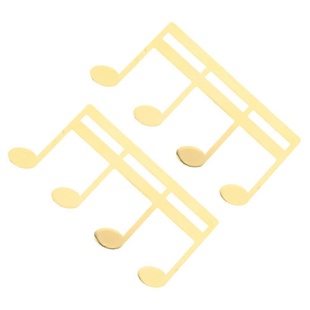 Sheet Music Clips Metal for Secure Page Holding 2Pcs in Elegant Golden Finish