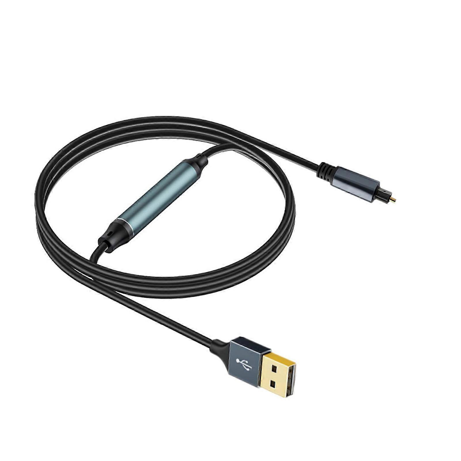 USB to Optical Sound Adapter USB to SPDIF Digital Converters SPDIF Port Connector For Computer Laptop Accessories Multicolor