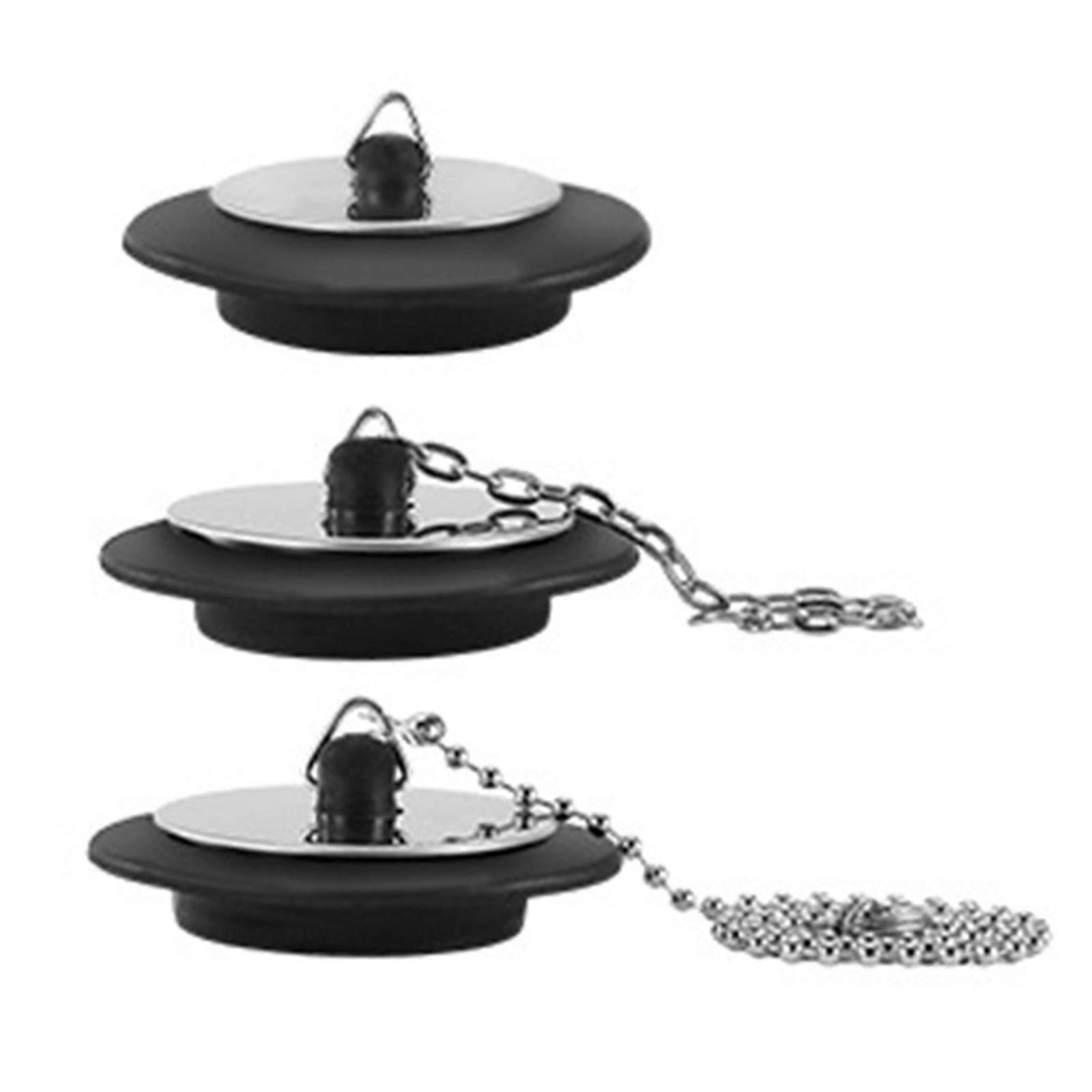 Strong Rubber Bathtubs Drain Stoppers Corrosion Resistant Drain Stop Easy to Use for Various Bathroom Fixture Size Multicolor