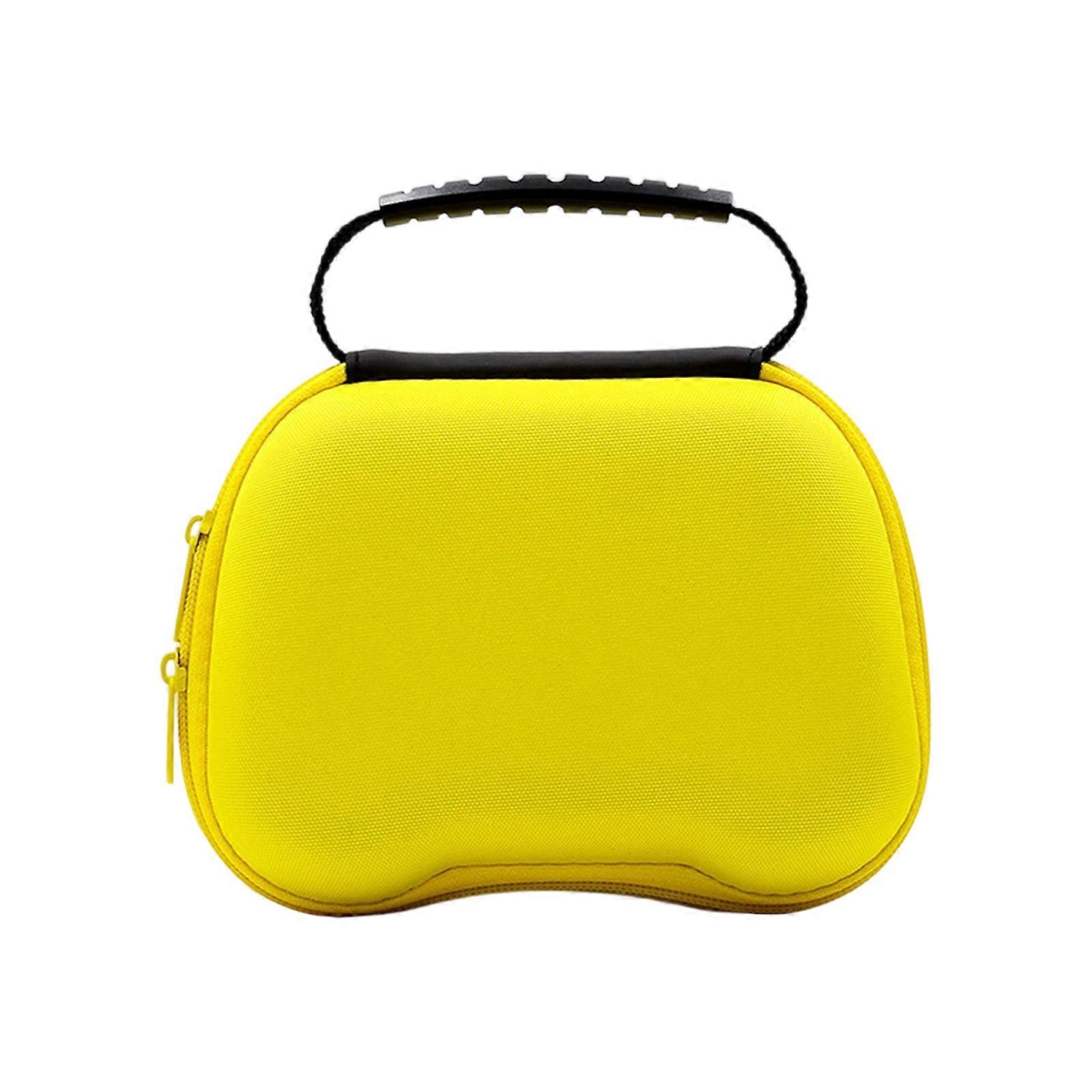 Game Controller Storage Bag for NS Scratchproof Protective Case EVA Case Splashproof Organizers Impact Resistant  Yellow