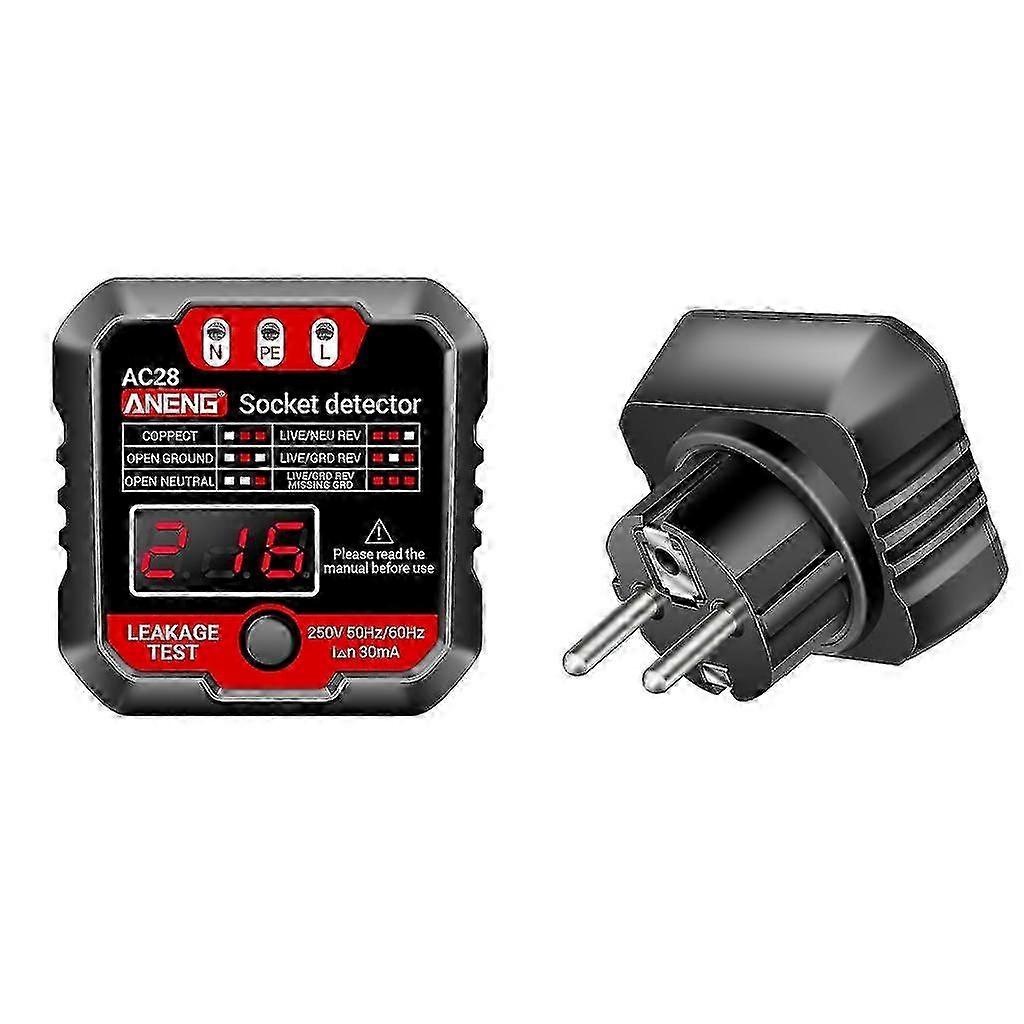 Outlet Tester EU Standard - Automatic Circuit Polarity Detector