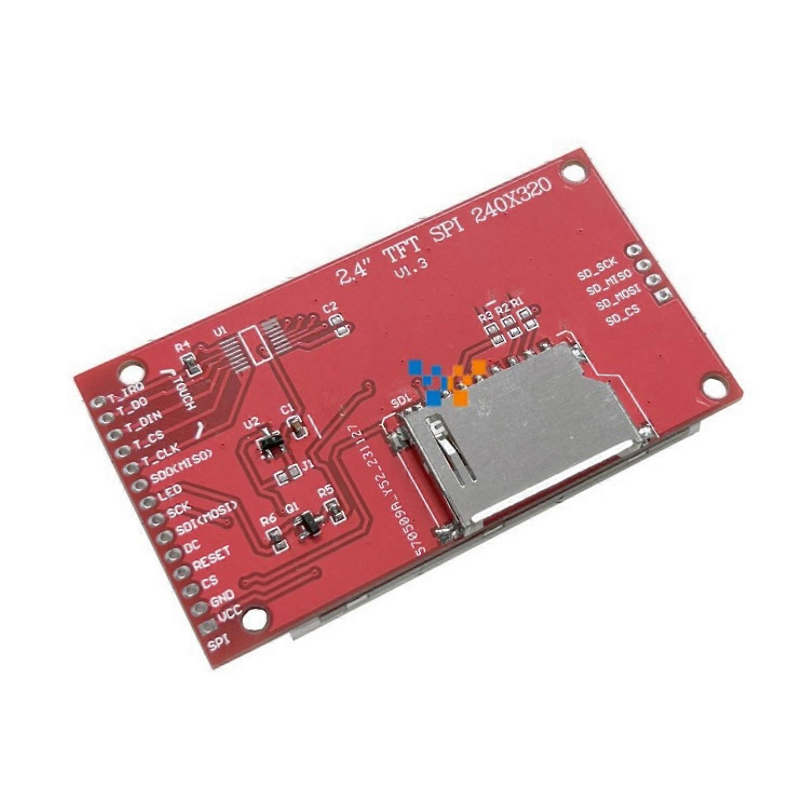 2.4inch TFT Display Module High Resolution 240x320 SPI Interfaces For Microcontrollers RGBs Color Wide Viewing Angled Multicolor