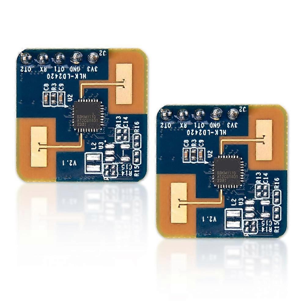 2Pcs Smart LD2420 24GHz MmWave Radar Sensor Module Human Presence & Motion Detection Module