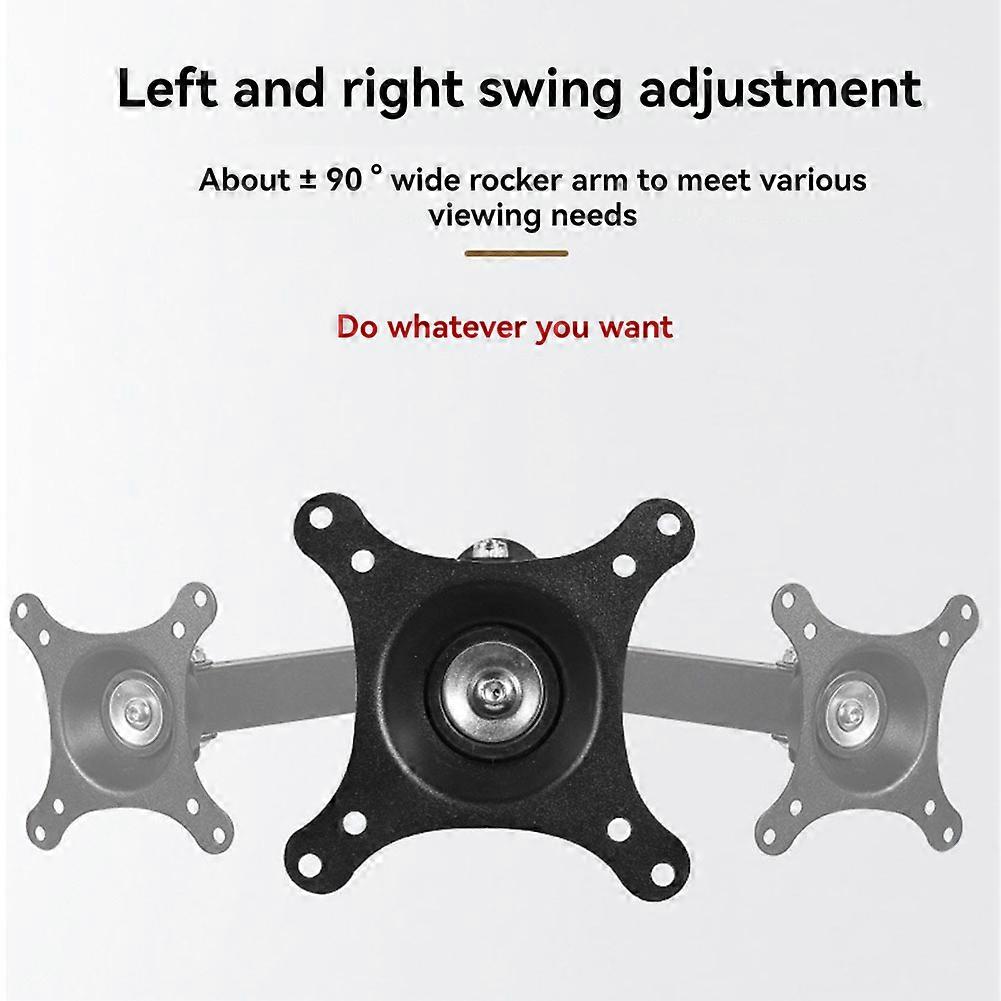 Monitor Wall Mount , Adjustable Screen Bracket for 14-27Inches Universal Retractable TV Mounts