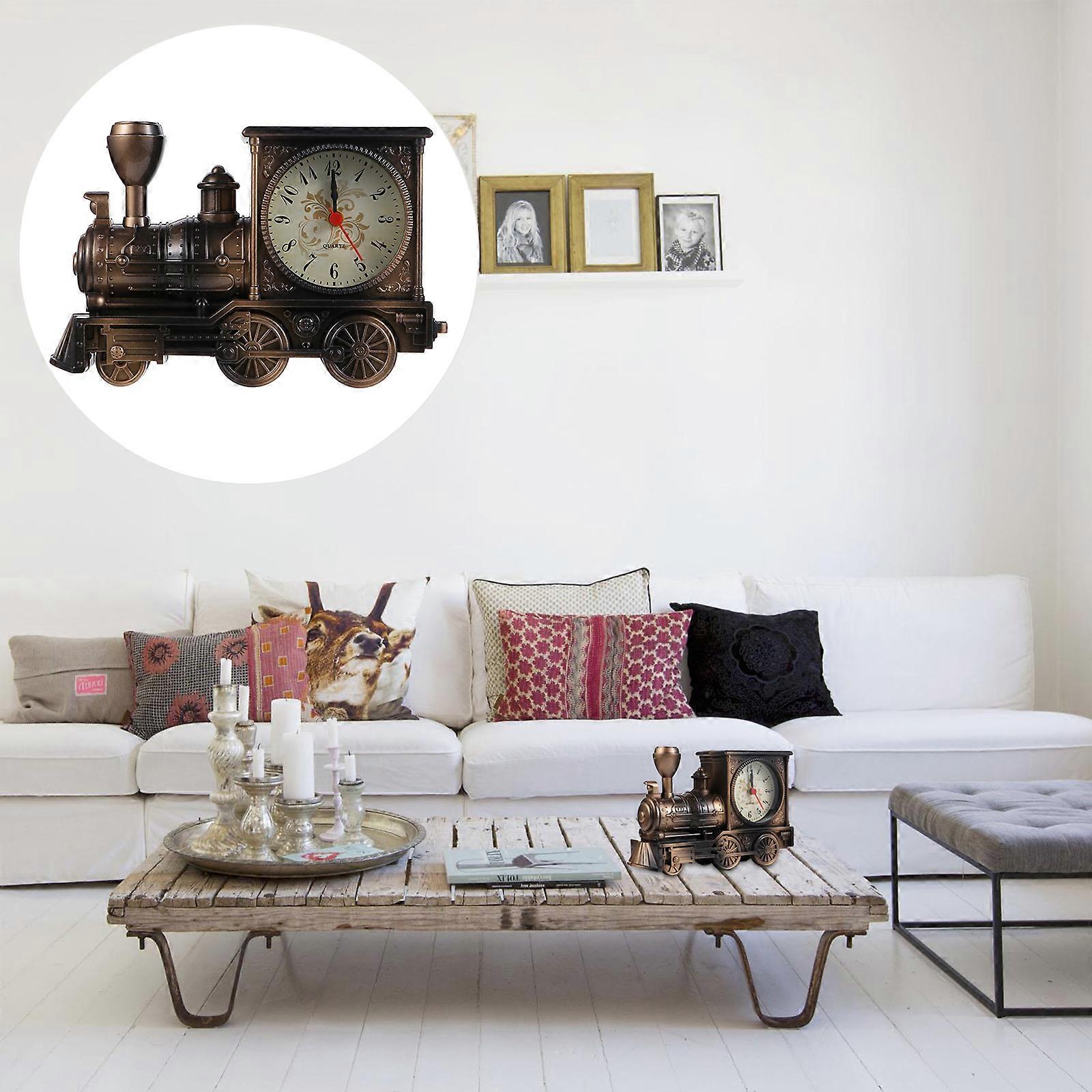 Train Alarm Clock Luxury Retro Style Alarm Clock Novelty Unique Table Desk Clock