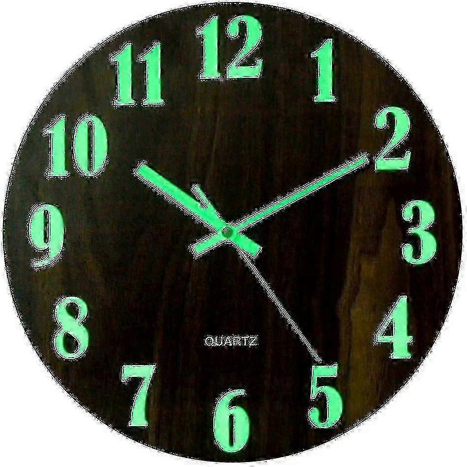 w Luminous Wall Clock, Modern Decorative Silent Wall Clock, Large Dial With 30cm