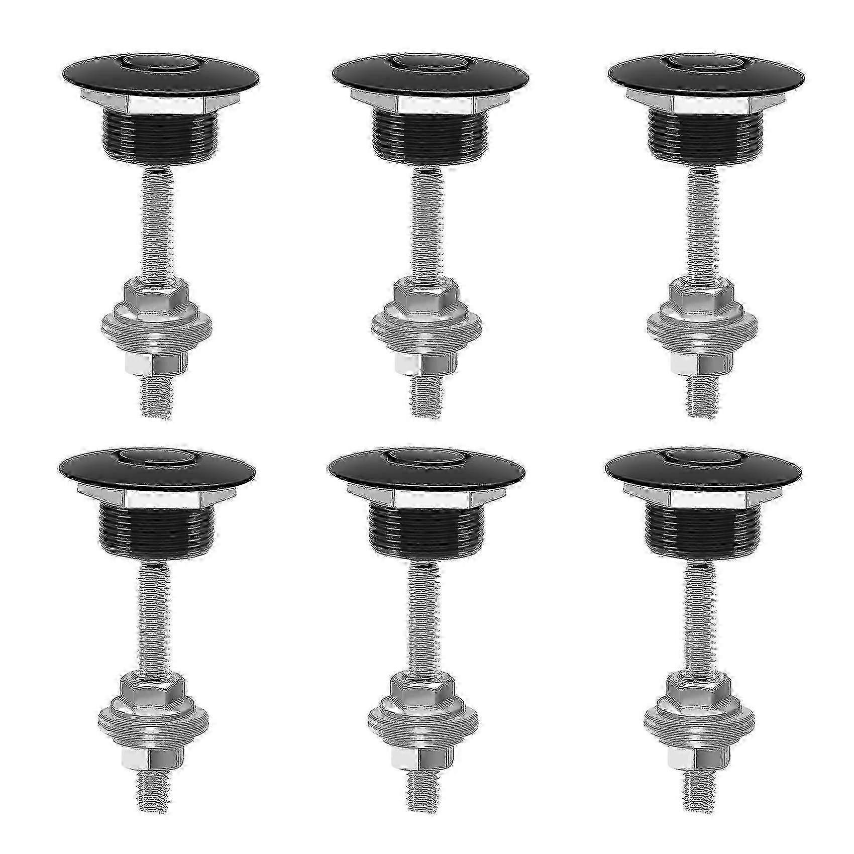 4X Black Quick-Release Push Button Clip for Car Hood, Bonnet, and Bumper Latch Pin