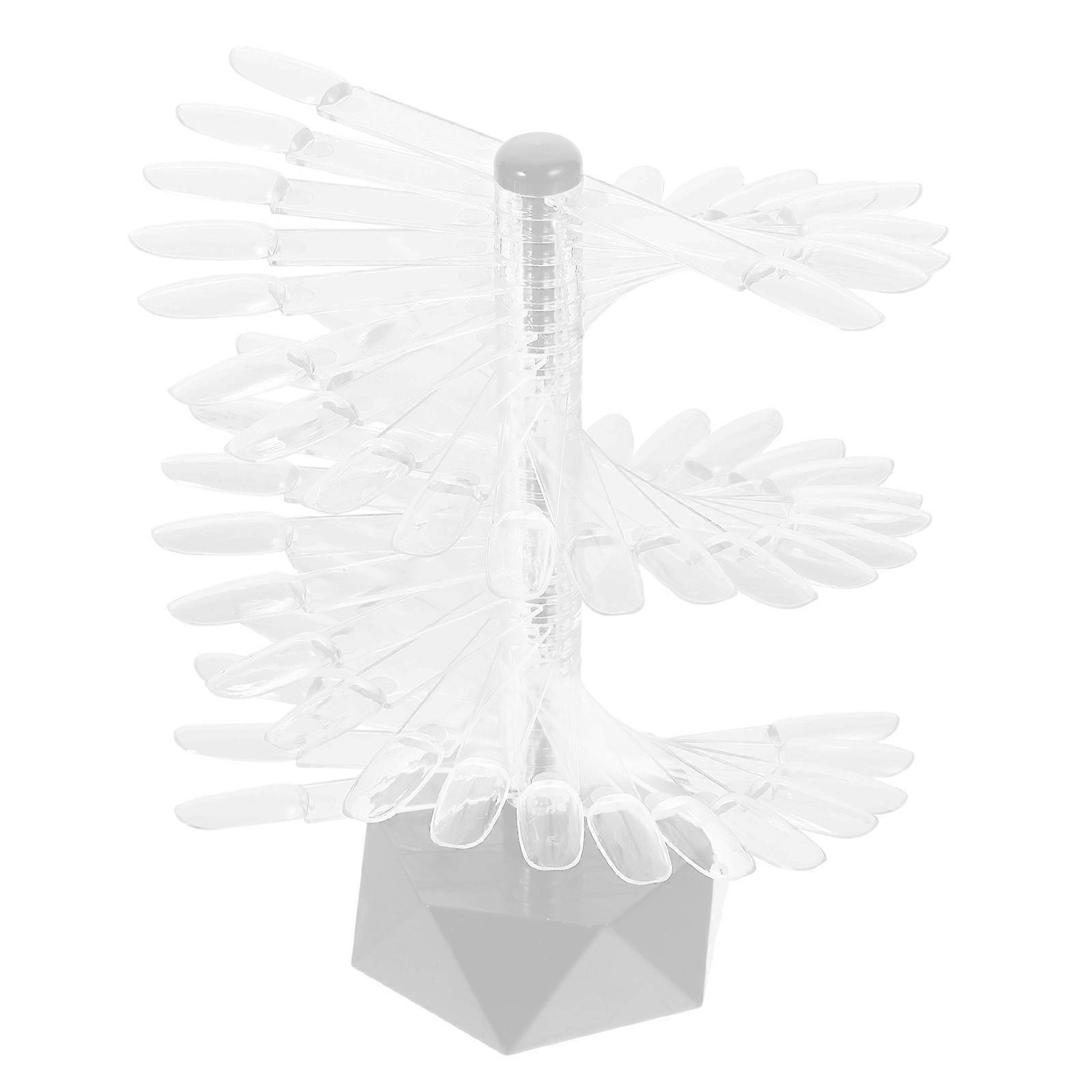 Acrylic Spiral Nail Color Display Stand Nail Tips Stand for Practice
