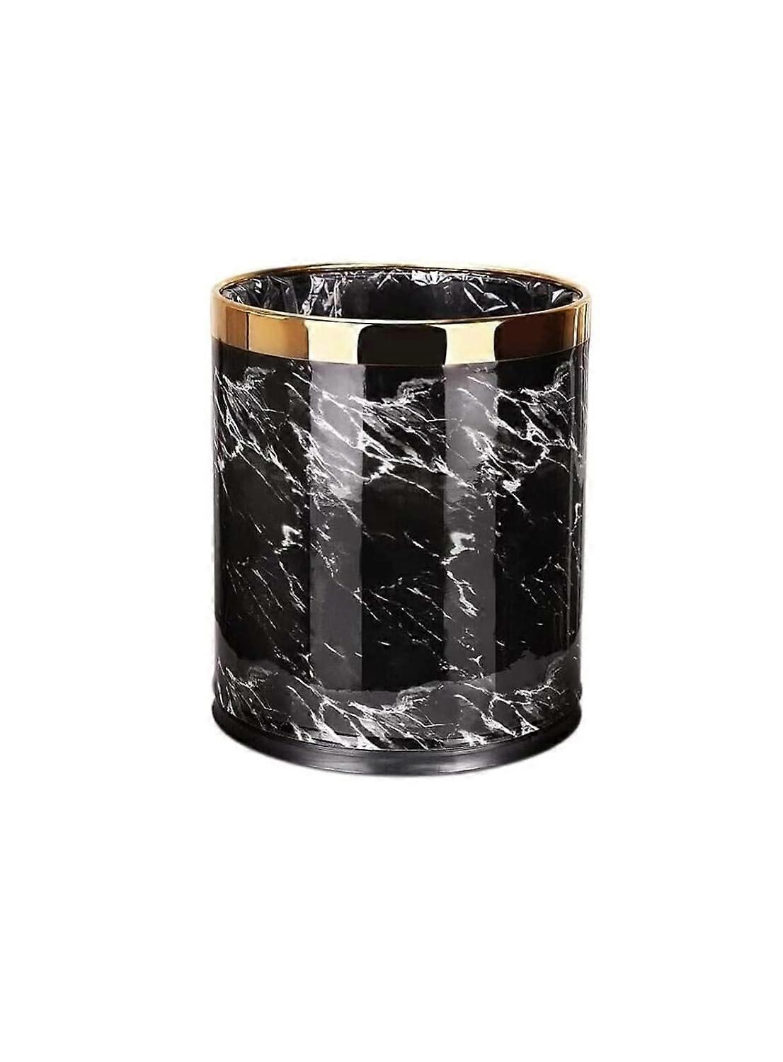 Stainless Steel Trash Can Round Double Layer 2.6/3.9 Gallon for Bathroom and Home