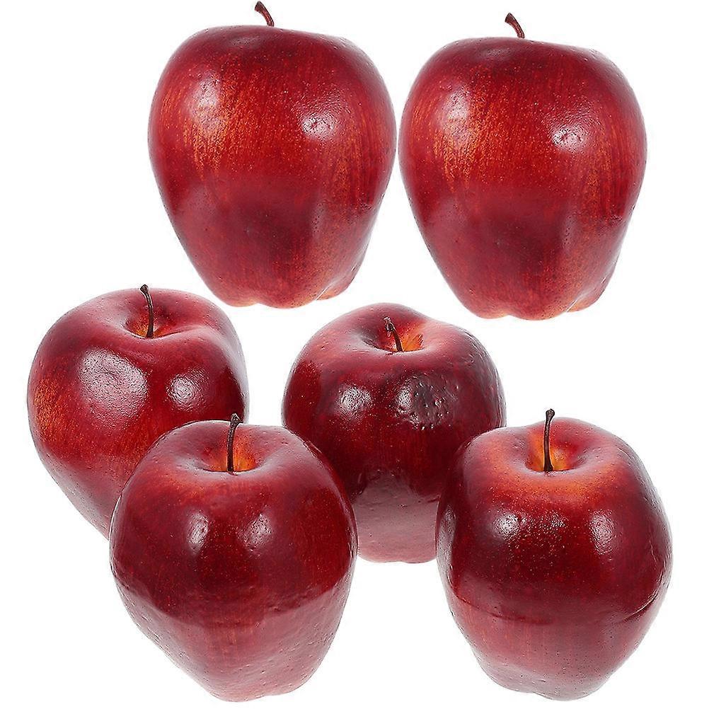 Red Artificial Model for Decor Use 24Pcs Lifelike Decoration Props