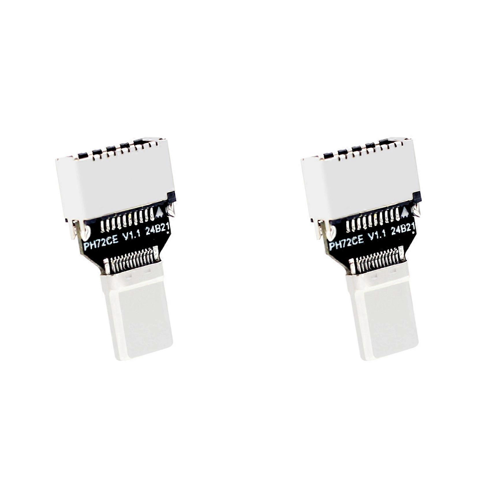 2X USB3.2 Type-C Male to Type-E Female Adapter 20Gbps Computer Case Front Type-E Adapter