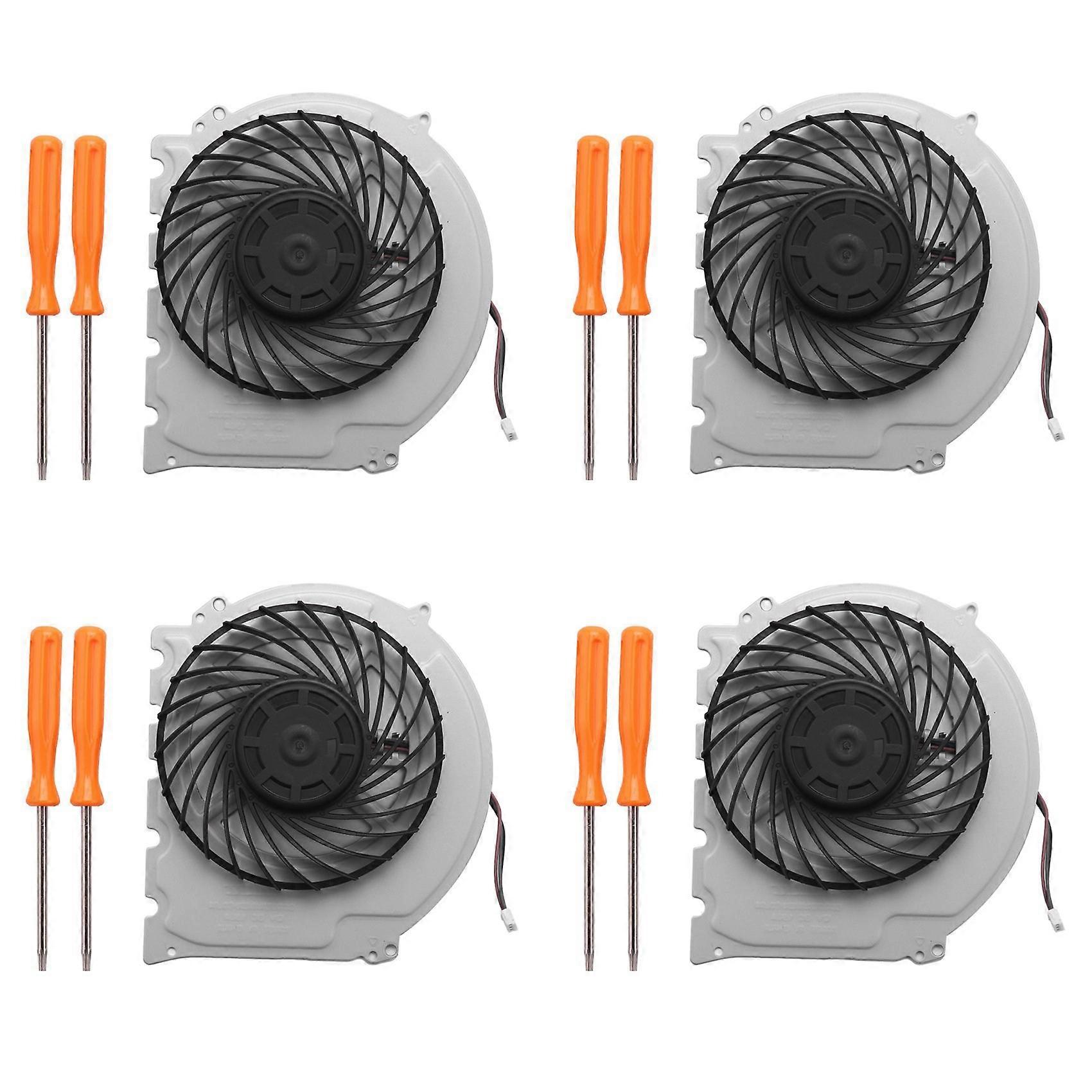 4X Replacement Internal Cooling Fan Ksb0912Hd for Ps4 Slim Cuh-2015A Cuh-2016A Cuh-2017A Cuh-20Xx +Tool Kit