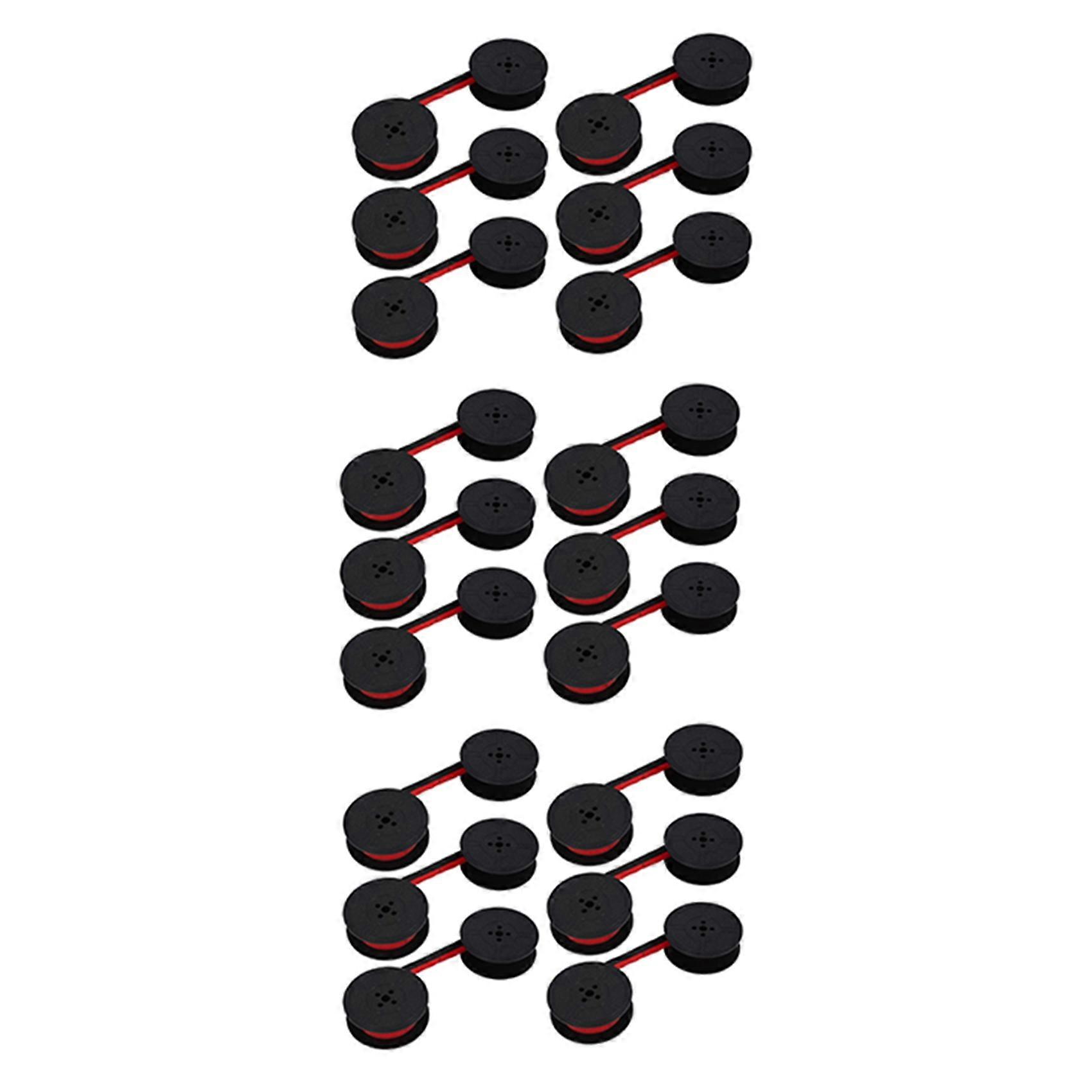 18Pack Typewriter Ribbon Twin Spool Typewriter Ribbon Red and Black Twin Spool Replacement Pack for Most Typewriter