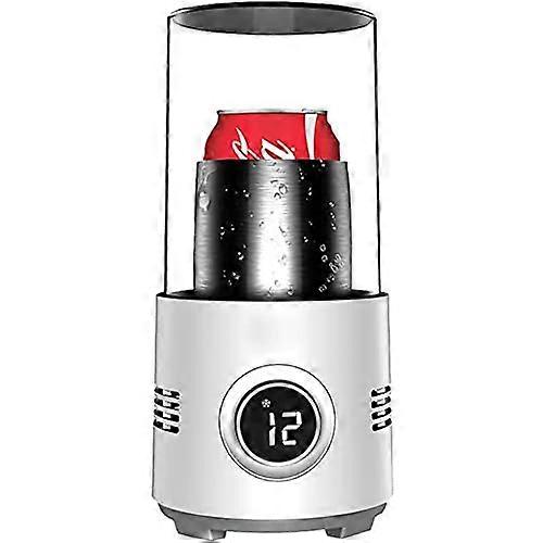 Portable Mini Fridge with Dual Heating and Cooling, Smart Temperature Display Cup for Home and Office