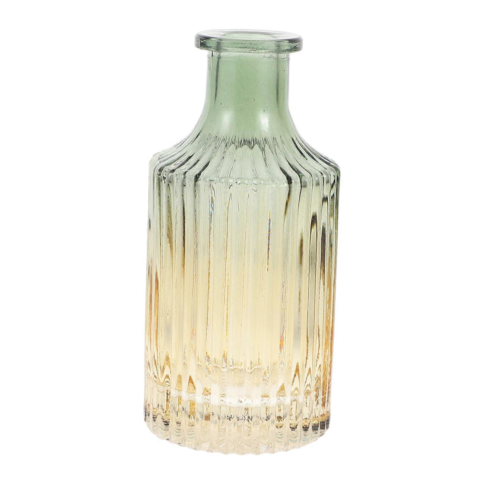 Glass Flower Vase Transparent Modern Design for Hydroponic Arrangements and Home Table Decor