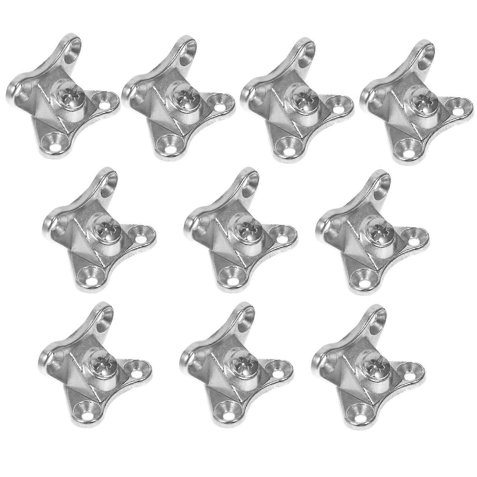 10 Sets Furniture Corner Braces Removable Right Angle Brackets