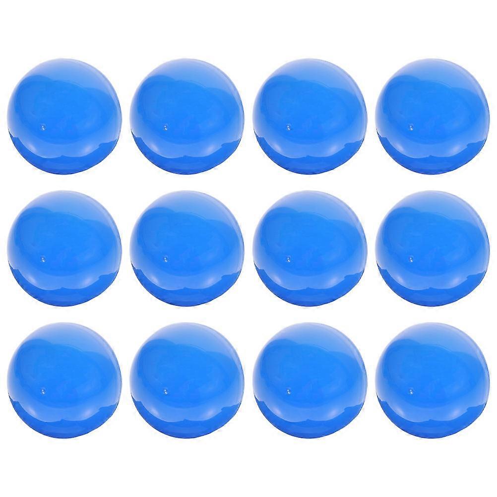 Blue Raffle Balls Plastic for Party Games 12Pcs Set