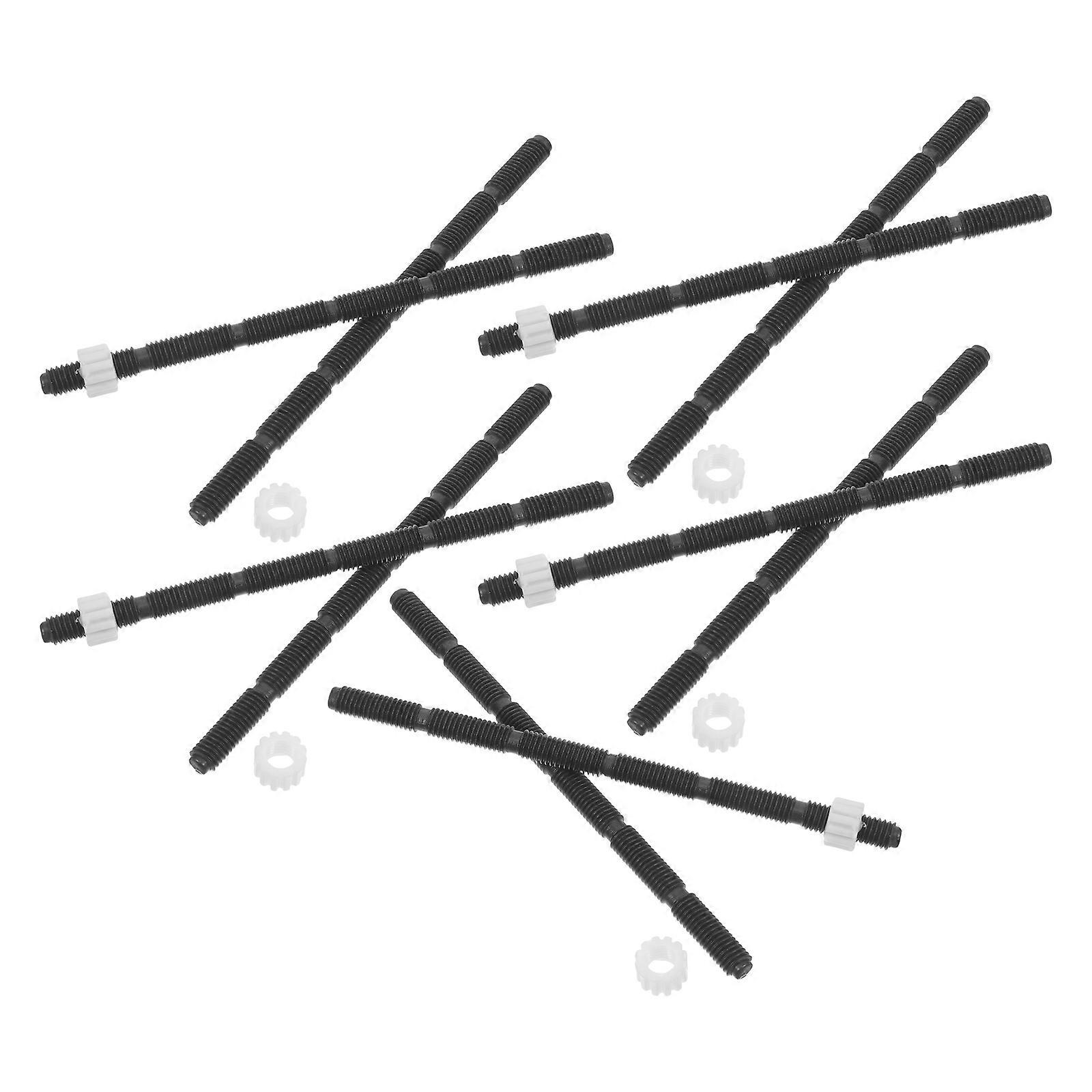 Plastic Toilet Flush Button Rod Universal Replacement 10Pcs for Repair