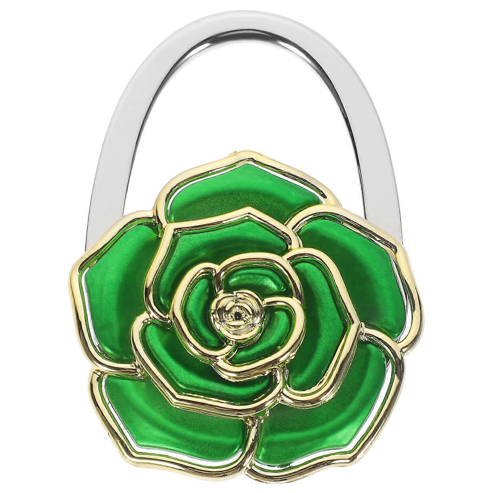Bag Table Hook Rose Flower Shaped for Bag Hanging 2Pcs