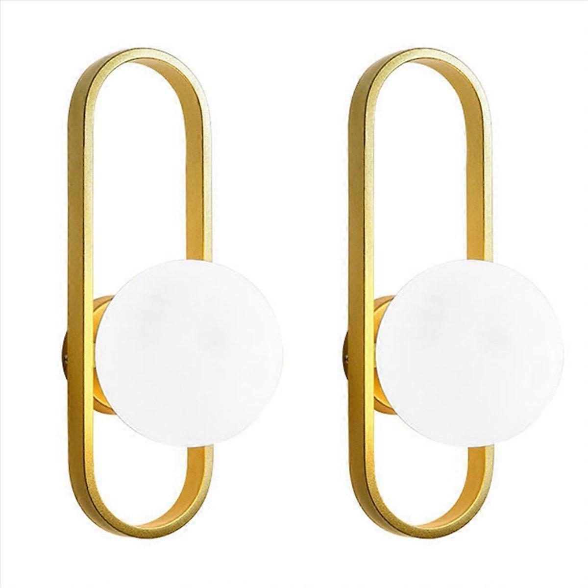 Bedside Lamp Modern Background Wall Lamp Gold (Without Light)