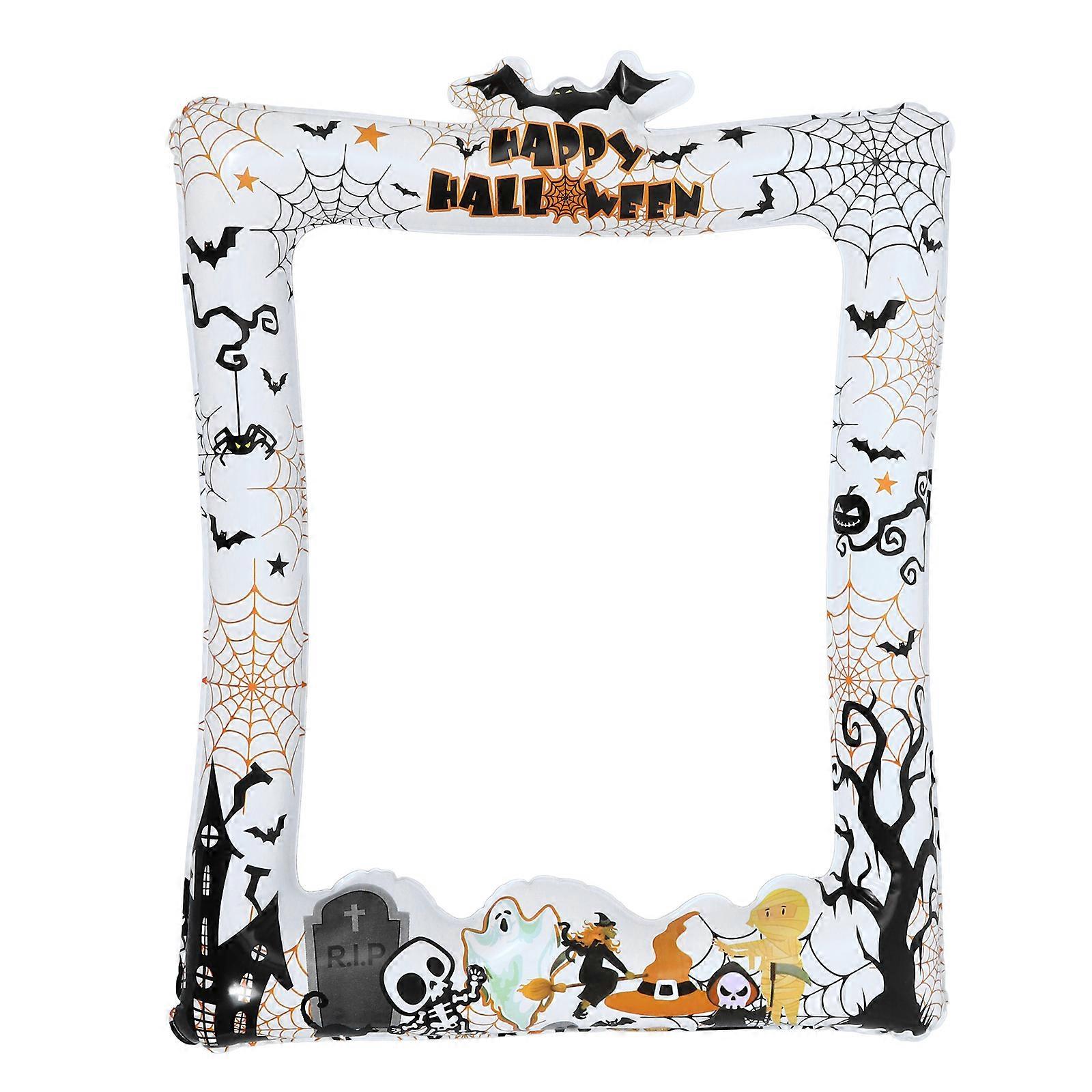Halloween Inflatable Photo Frame for Witch Gatherings PVC Prop