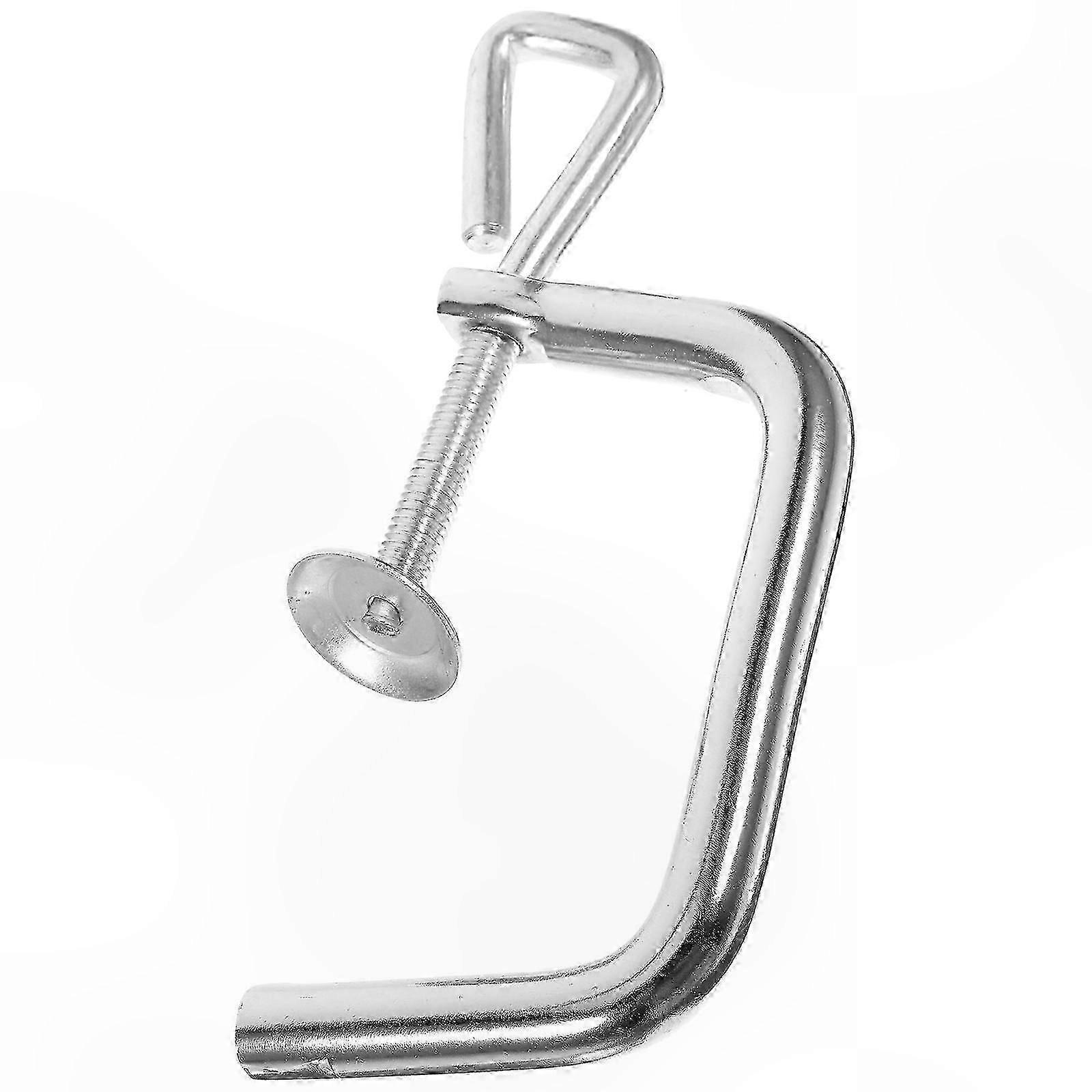 Silver Pasta Maker Clamp - 15.5x7x1cm Fixing Clip for Manual Machines - Professional Quality - 1 Set