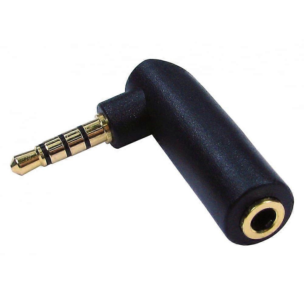 3.5mm (4 Pole) Audio Adapter TRRS Right Angle Socket Protection Design, 90Degree, Compatible With Audio Devices