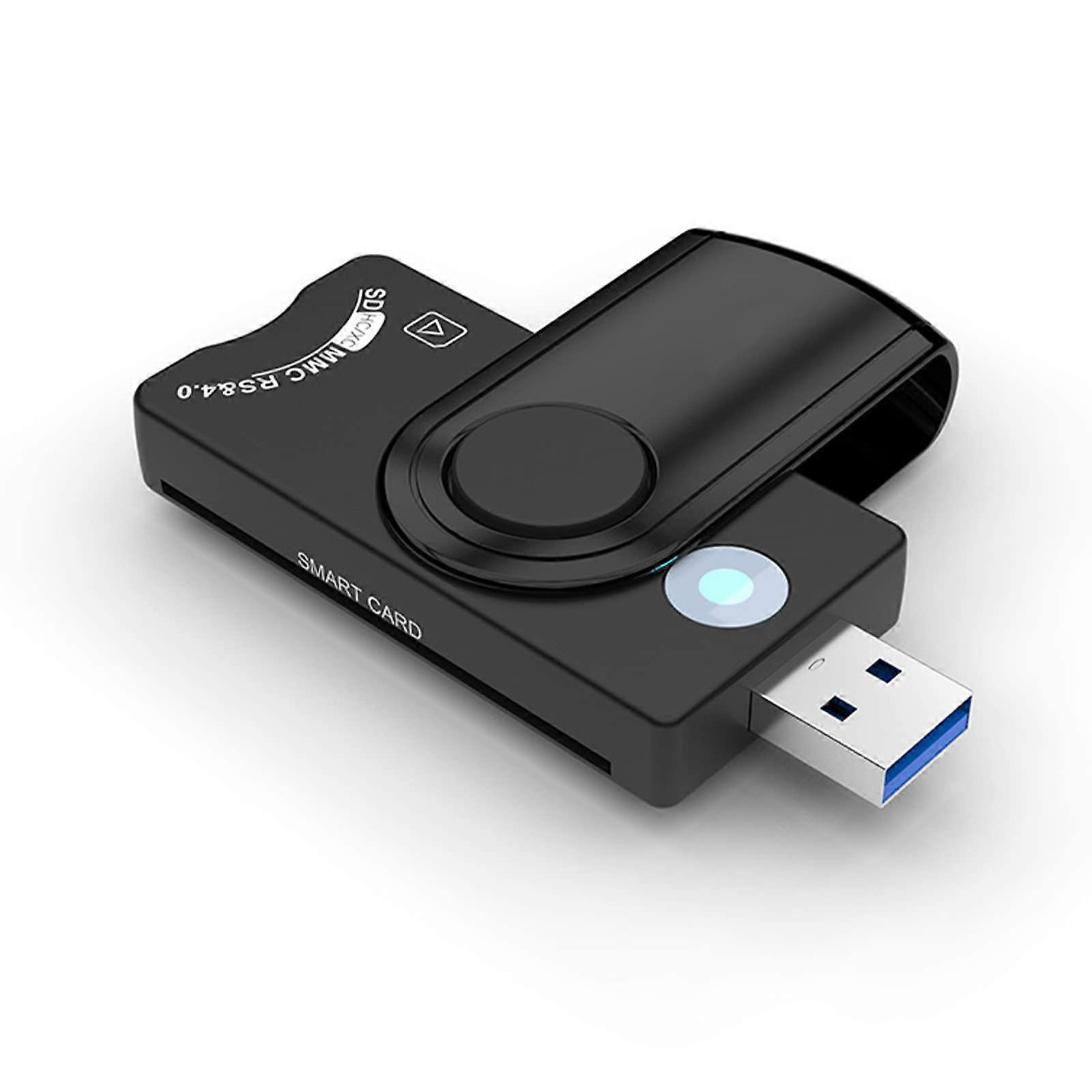 USB Smart Card Reader for Windows CAC Bank and ID Cards Wide Compatibility Secure Authentication