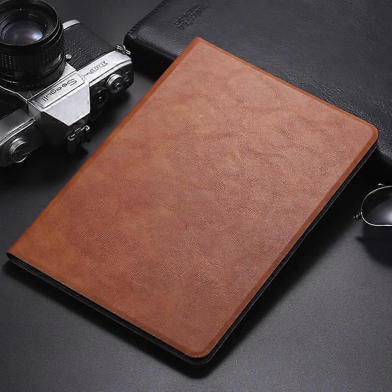 Capa elegante para iPad Pro 2021 de 11 polegadas em couro sintético marrom.