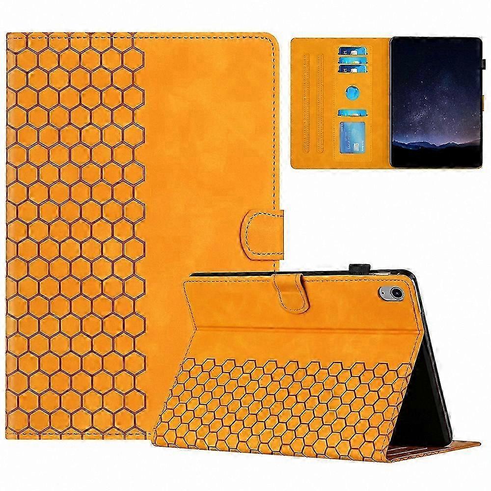 Honeycomb Pattern Leather Tablet Case with Card Slot for  Mini (2024/2021) Cover Protector