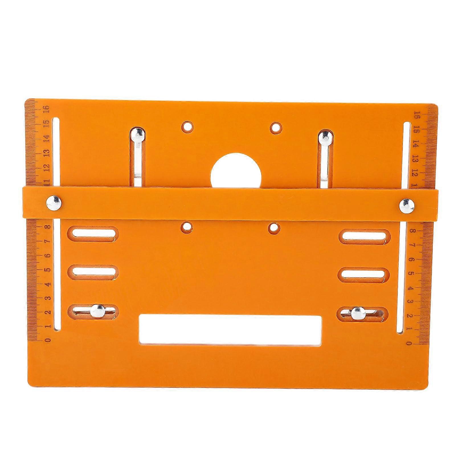 Universal Circular Saw Base Plate 28x20cm for Precise Angle Cutting Woodworking with Debris Cover