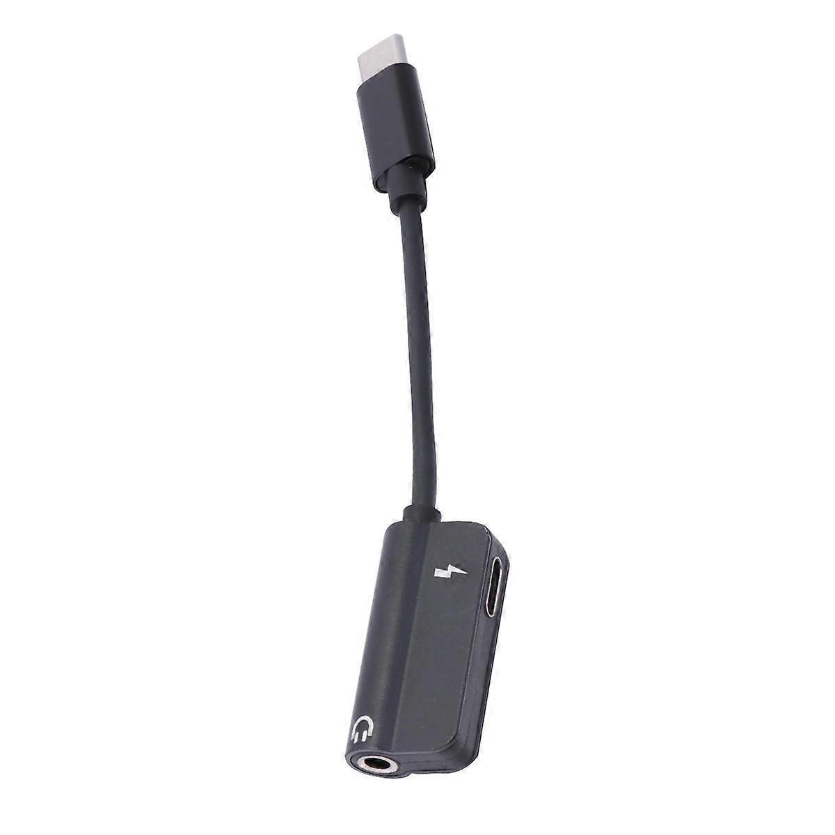 Audio Adapter for Phone with 2-in-1 Function Black Compact Design