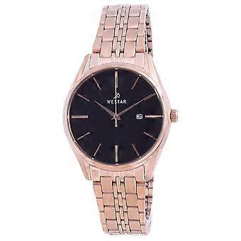 Westar Schwarzes Zifferblatt Two Tone Edelstahl Quarz 40210 PPN 603 Damenuhr