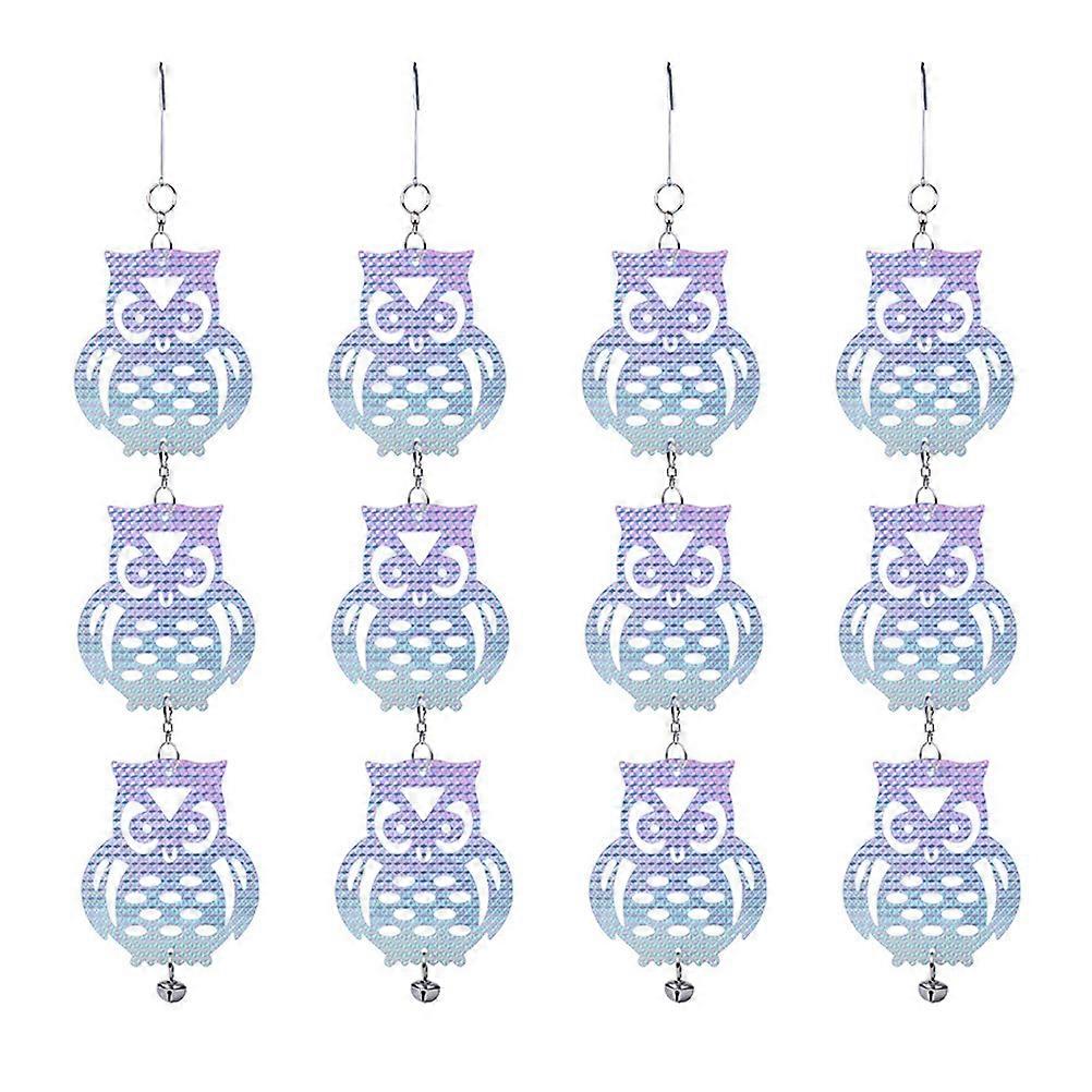 Bird Pendant with Owl Model for Hanging Decoration 4Pcs