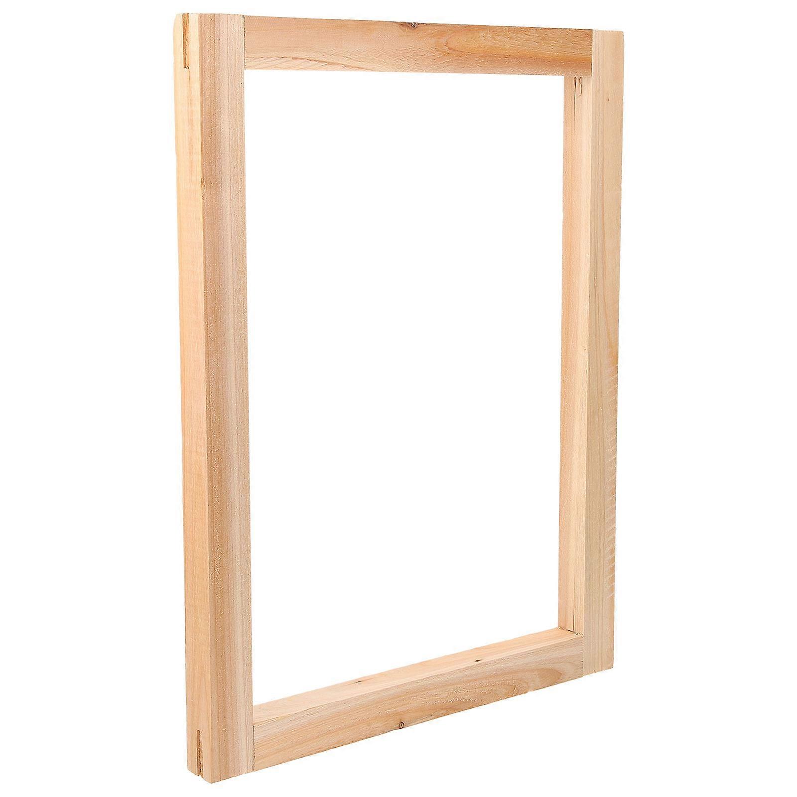 Professional Wooden Screen Printing Frame for Decoration Ivory Frame